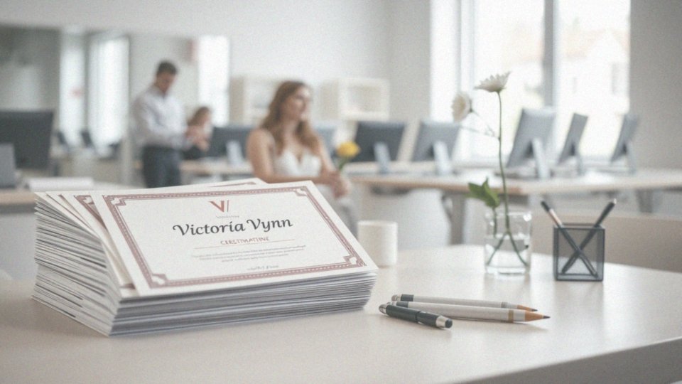 Jakie certyfikaty otrzymują uczestnicy szkoleń Victoria Vynn?