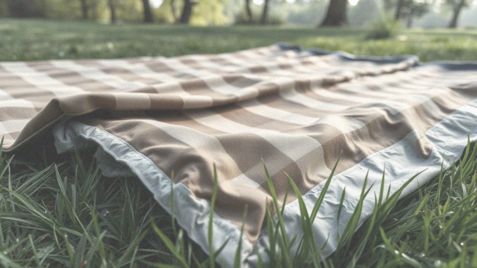 Jakie są zalety wodoodpornego materiału na spodzie koca piknikowego?