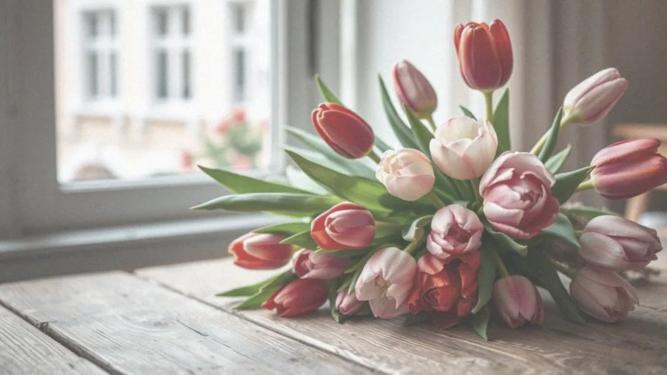 Bukiet z tulipanów i róż – elegancki prezent na każdą okazję