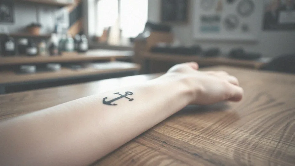 Tatuaż kotwica na nadgarstku – znaczenie, style i inspiracje